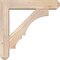 Ekena Millwork Balboa Craftsman Smooth Bracket w/ Offset Brace, Douglas Fir, 5 1/2"W x 24"D x 24"H BKT0604X24X24BOA04SDF - alternate 2